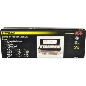 3/4" Drive SAE Socket Set ~ 21 Piece 