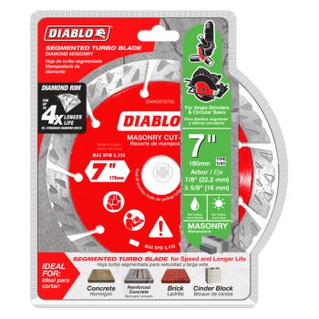 Diablo Diamond Segmented Cut-Off Blade - 7"