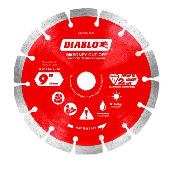 Diablo Diamond Segmented Cutoff Wheel - 9"