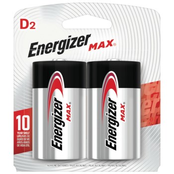 Energizer MAX D Alkaline Battery - 2pk