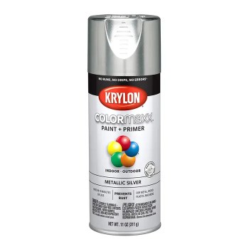 Krylon COLORmaxx Paint+Primer Metallic Spray - Silver