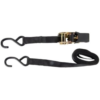 Ratchet Strap, S-Hook - 1" x 12 Ft