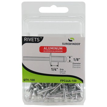 FPC Surebonder Aluminum Blind Rivet, 1/8" - Medium, 100ct