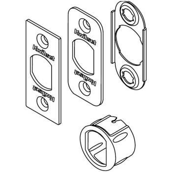 Plain Latch Service Kit, Venetian Bronze - 6-Way