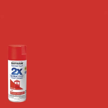 Spray Paint 2X  Satin Poppy Red   12 oz