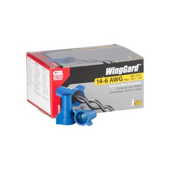 WingGard Wire Connector, Blue - #14-#6 AWG (50pk Box)