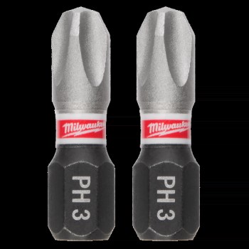 Milwaukee SHOCKWAVE Phillips #3 Insert Bit - 2pk