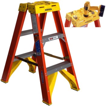  I a Fiber Step Ladder, 3 feet.