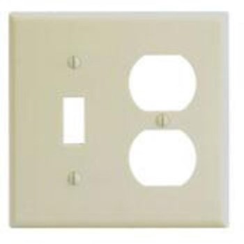 Leviton Combination Switch and Outlet Wall Plate   Light Ivory