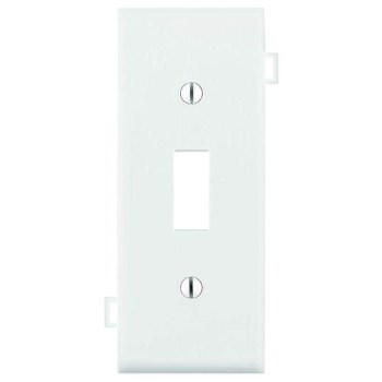 1-Gang Center Toggle Switch Sectional Wallplate