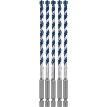 Blue Granite Hammer Drill Bit, 5pk - 1/4" x 6"