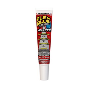 Flex Glue Waterproof Adhesive, White - 6 oz