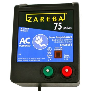 Zareba  AC Powered/Low Impedance Charger ~ 75 Mile