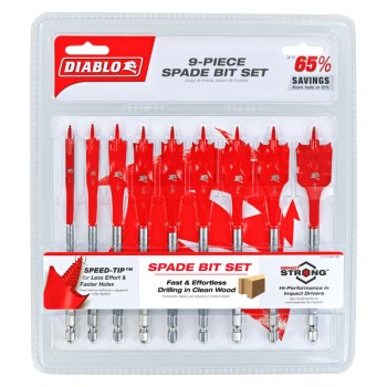 Diablo 9-Piece Spade Bit Set