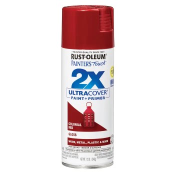 Painter's Touch 2X Spray Paint  Gloss Colonial Red   12 oz