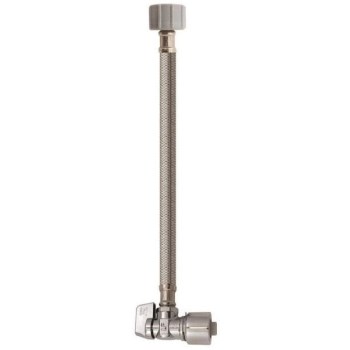 Plumb Pak Quick Lock Angle Valve with Supply Line - 12"