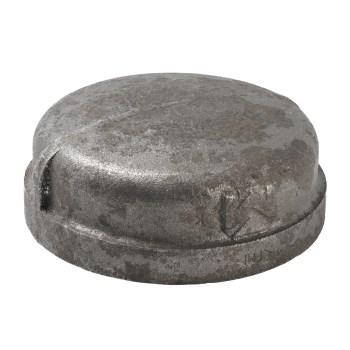 Pipe Cap, Black - 4"