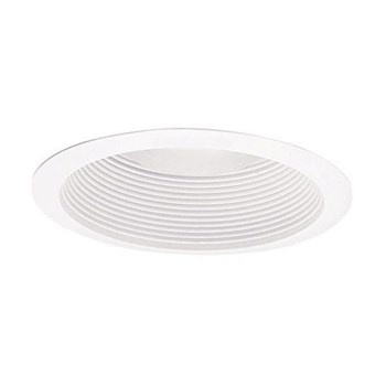 Halo Full Cone Baffle Trim, White - 6"