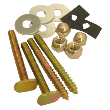 Brass Plated Toilet Closet Bolt & Screw Set