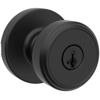 Kwikset Maven Entry Knob, Matte Black - SmartKey