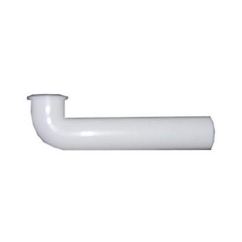 PVC Flanged Elbow, White 1-1/2" x 15"