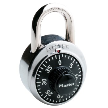 Combination Padlock, Stainless Steel - 1-7/8"