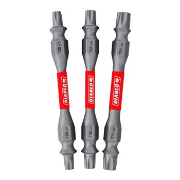 Torx Drive Bits, Double-Ended - 3pk