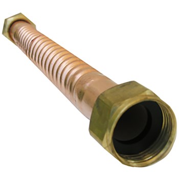 Corrugated Copper Water Heater Connector - 12"