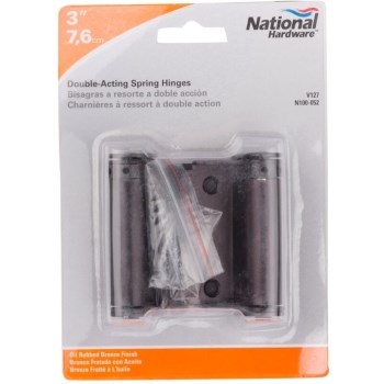 Double Action Spring Hinge, Oil Rubbed Bronze Finish ~ 3"