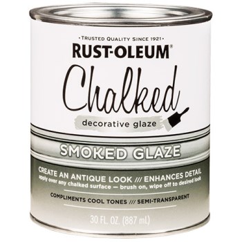 Chalked Decorative Glaze, Semi-Transparent Smoke  ~ 30 oz