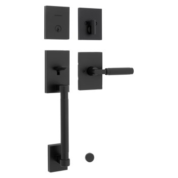 Kwikset Prava Handleset, Matte Black - SmartKey