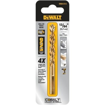 DeWalt Cobalt Drll Bit - 13/64"