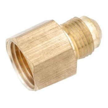 Lead Free Brass Flare Coupling, Female - 3/8" x 3/4"