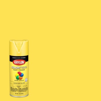 Krylon COLORmaxx Spray Paint, Gloss Sun Yellow - 12 oz