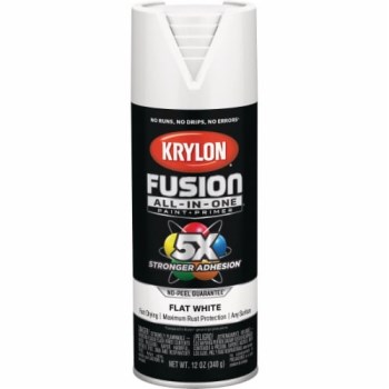 Krylon Fusion Spray Paint, Flat White - 12 oz