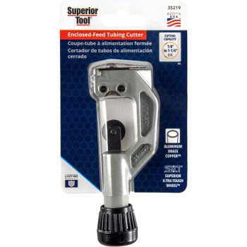 Superior Tool Enclosed-Feed Tubing Cutter - 1/8" to 1-1/4"