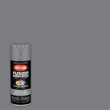 Krylon Fusion Spray Paint - Matte Deep Gray, 12 oz