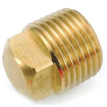 Brass Square Head Pipe Plug, Lead Free - 1/8"