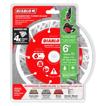 Diablo Diamond Segmented Cut-Off Blade - 6"
