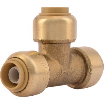 SharkBite Push-Fit Brass Tee - 3/8"