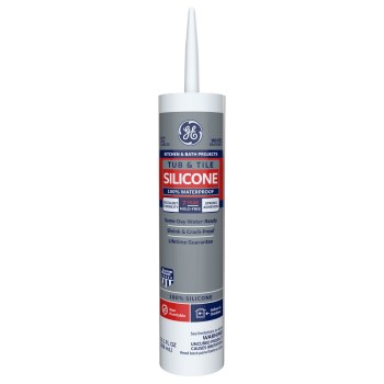 Bathroom Caulk, White 10.1 ounce