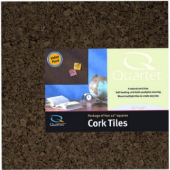 Cork Tiles - Dark - 12 x 12 x 3/8 inch - 4 pack