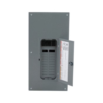Main Breaker Load Center with Cover, Indoor - 200 Amp, Grey