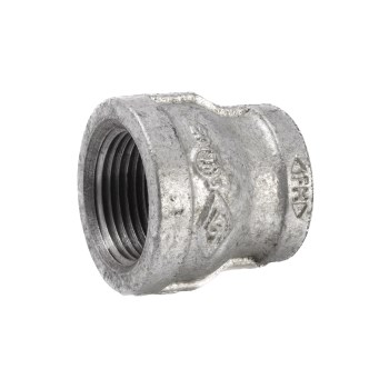 Anvil/Mueller Malleable Reducing Coupling, Galvanized - 1" x 3/4"