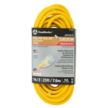 Polar/Solar Plus 14/3 Outdoor Extension Cord - 25 Ft