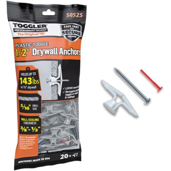 Alligator All-Purpose Wall Anchor (20 pack)  #8 x 1-1/2"