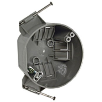 Round Cable Ceiling Box, Nonmetallic - 4"