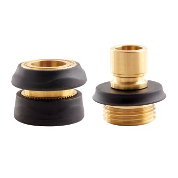 Brass Quick Connector Set, Male/Female