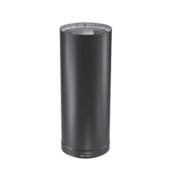 DVL Double Wall Stovepipe, Black - 6" x 24"