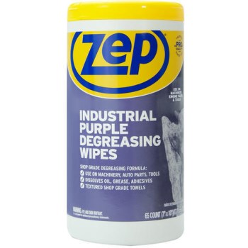 Degreaser Wipes, One Container of 65 Wipes ~ 7" x 10"